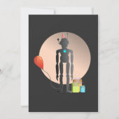 Happy Birthday Robot Einladung (Vorderseite)