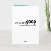 Happy Birthday Rock Kletterer Card Karte (Rückseite)