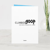 Happy Birthday Rock Kletterkarte Karte (Rückseite)