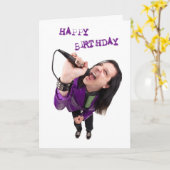 Happy Birthday Rock Star Karte (Gelbe Blume)