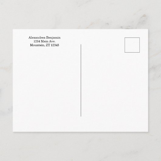 Happy Birthday Rocket Spaceship Universe Custom Postkarte (Rückseite)