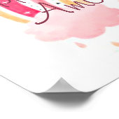 Happy Birthday Rosa Regenbogen personalisiert Poster (Ecke)