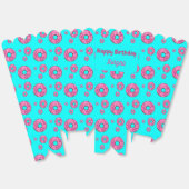 Happy Birthday Rosa Sahne Donuts blau Geschenkschachtel (Ungeklappt)