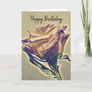 Happy Birthday Rose Karte