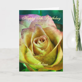 Happy Birthday Rose Personalizable Card Karte