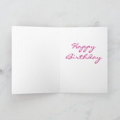 Happy Birthday Rose tree Karte (Innenseite)