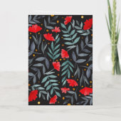 Happy Birthday Rote Blume magischen Garten (Rückseite)