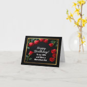 Happy Birthday Rote Rose Ehefrau Card Karte (Gelbe Blume)