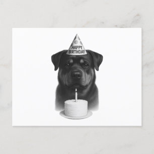 Happy Birthday Rottweiler Feiertagspostkarte