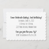 Happy Birthday Rottweiler Hunde Einladung (Rückseite)