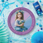 Happy Birthday Round Paper Plate Pappteller (Party)
