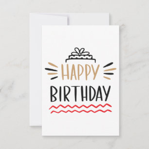 Happy Birthday RSVP Karte