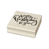 Happy Birthday Rubber Briefmarke Gummistempel (Stempel)