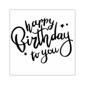 Happy Birthday Rubber Briefmarke Gummistempel (Prägung)