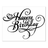 Happy Birthday Rubber Briefmarke Gummistempel (Prägung)