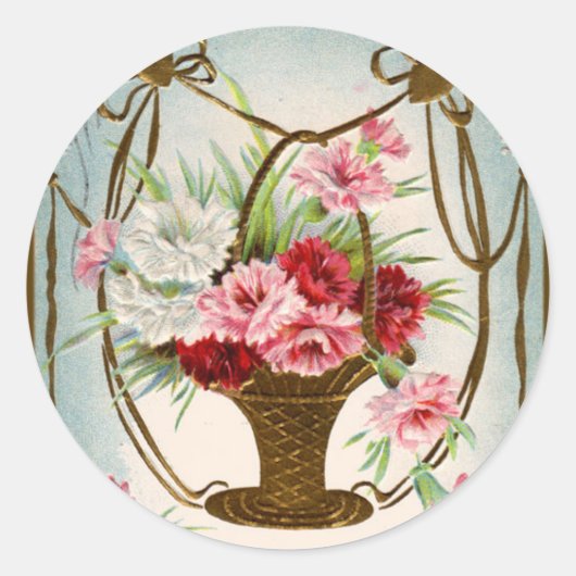 Happy Birthday Runder Aufkleber (Vorderseite)