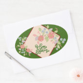 Happy Birthday Runder Aufkleber (Umschlag)