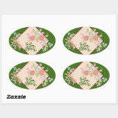 Happy Birthday Runder Aufkleber (Blatt)