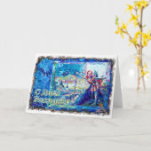 Happy Birthday Russian Card mit einem Tänzer Karte (Gelbe Blume)