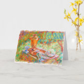 Happy Birthday Russische Karte mit einem Samovar (Gelbe Blume)