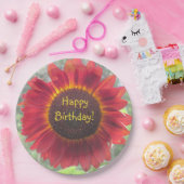 Happy Birthday Rusty Sonnenblume Pappteller (Party)