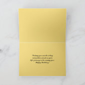 Happy Birthday Sailboats bei Golden Sunset Karte (Innenseite)