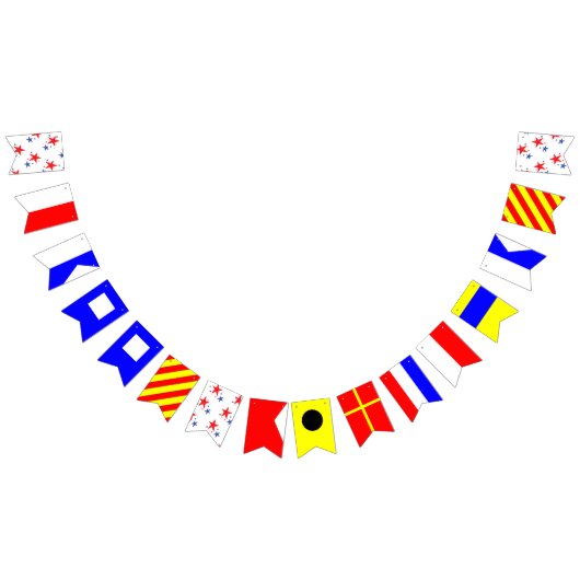 Happy Birthday Sailing Flag Alphabet Wimpelkette (Alle)