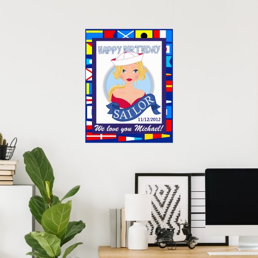Happy Birthday Sailor Poster - SRF (Heimbüro)