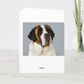 Happy Birthday Saint Bernard Welpen Hund Card Karte (Rückseite)