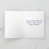 Happy Birthday Saint Bernard Welpen Hund Card Karte (Innenseite)