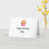 Happy Birthday Sally Card Karte (Gelbe Blume)