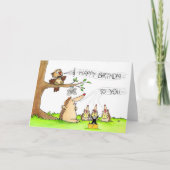 Happy Birthday Sänger grüßen Karte (Vorderseite)