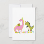 Happy Birthday Saurus Dankeskarte (Vorderseite)