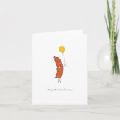 Happy Birthday Sausage Card Karte (Vorderseite)