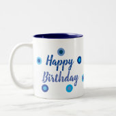 Happy Birthday (Schauspieler) Zweifarbige Tasse (Links)