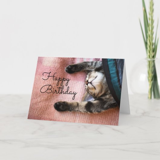 Happy Birthday | SchlummerKitten Karte (Vorderseite)