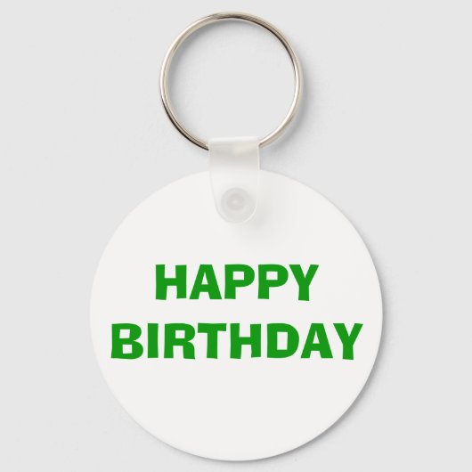 HAPPY BIRTHDAY SCHLÜSSELANHÄNGER (Vorderseite)