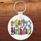 Happy Birthday Schlüsselanhänger (Vorderseite)