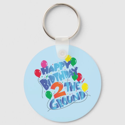 Happy Birthday Schlüsselanhänger (Vorderseite)