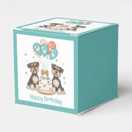 Happy Birthday Schnauzer Hunde Geschenkschachtel