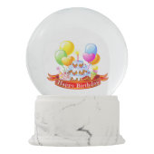 Happy Birthday Schneekugel (Rückseite)