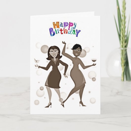 HAPPY BIRTHDAY **SCHÖNE LADY**-KARTE KARTE (Vorderseite)