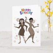 HAPPY BIRTHDAY **SCHÖNE LADY**-KARTE KARTE (Gelbe Blume)