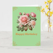 Happy Birthday Schöne Rose Karte (Gelbe Blume)