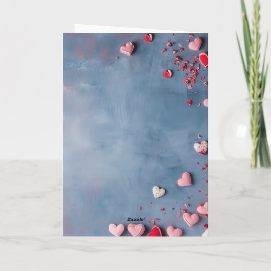 Happy Birthday Schönes Herz Karte (Rückseite)