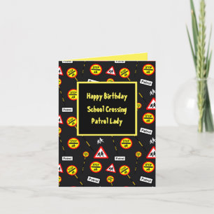 Happy Birthday School Crossing Patrol Karte