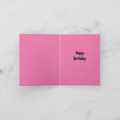 Happy Birthday School Lollipop Lady Karte (Innenseite)