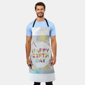 Happy Birthday Schürze (Getragen)