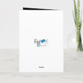 Happy Birthday Schwarz-weiß Gray Retro MCM Look Karte (Rückseite)