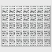 Happy Birthday Schwarz-weißer individuelle Name Mo Geschenkpapier (Flach)